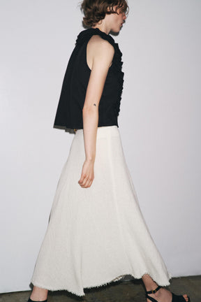 Ruffled Woven Top