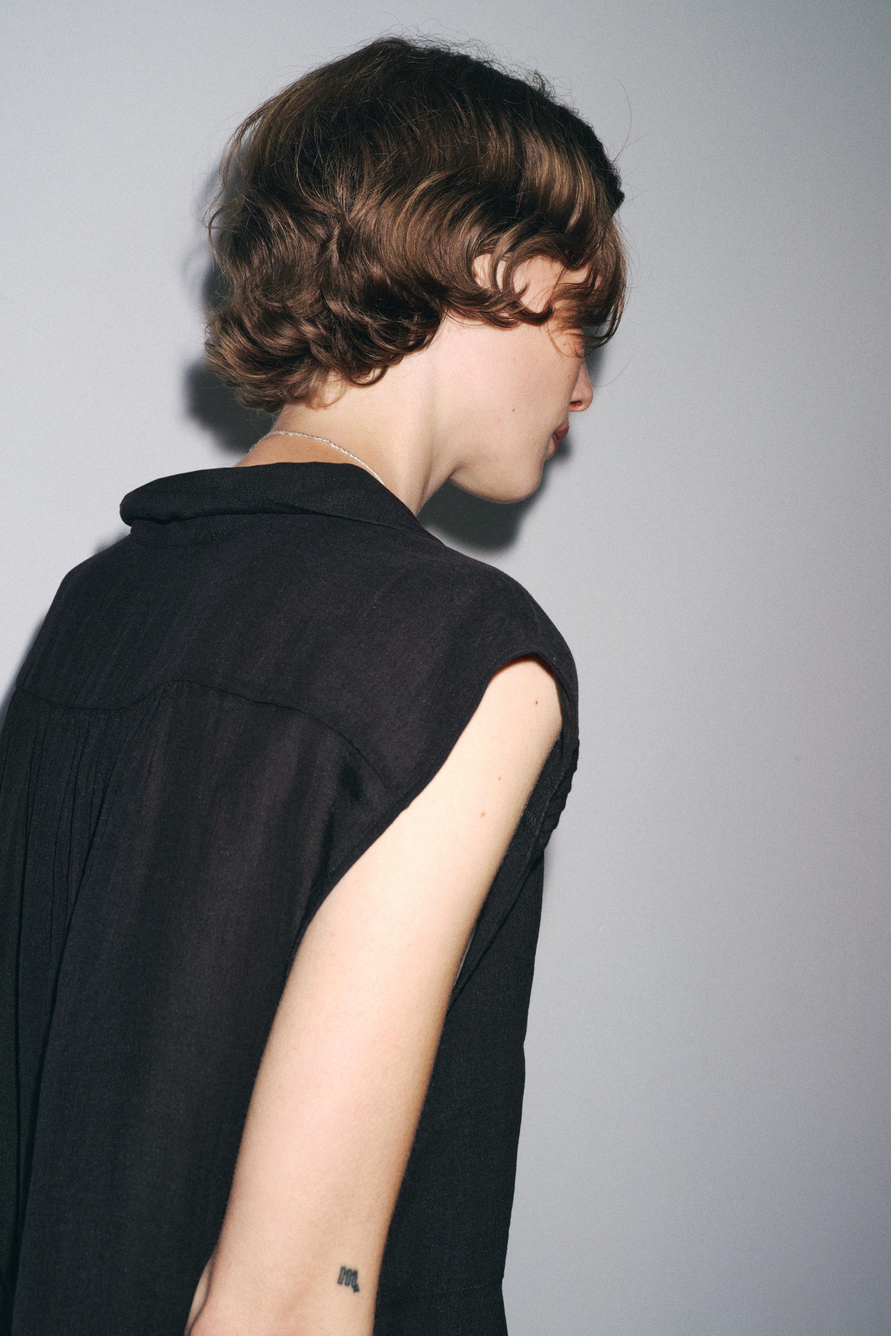 Ruffled Woven Top