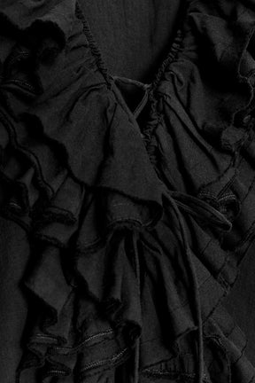 Ruffled Woven Top