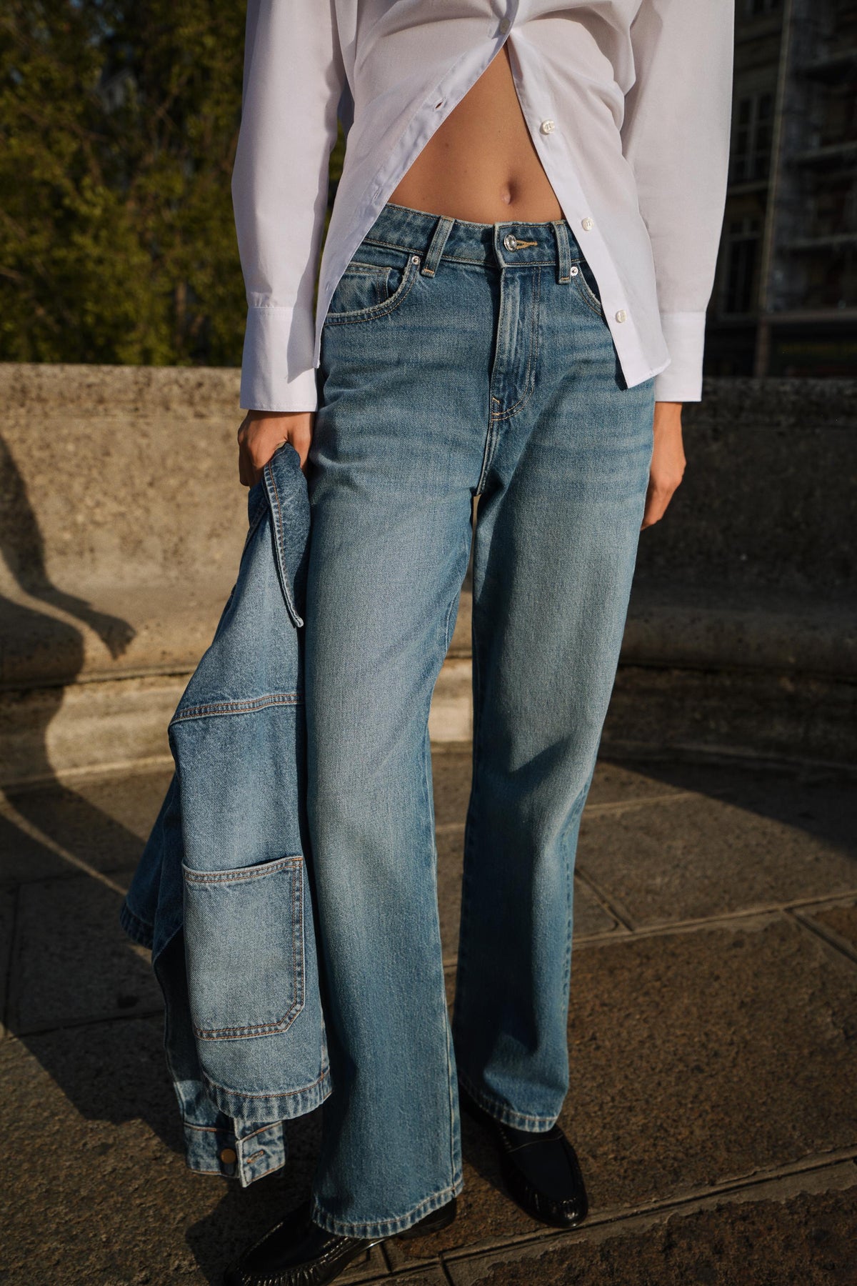 High-Rise Regular Jeans 