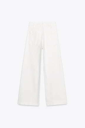 Wide-Leg High-Waist Jeans