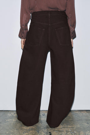 Mid-Waist Balloon Jeans