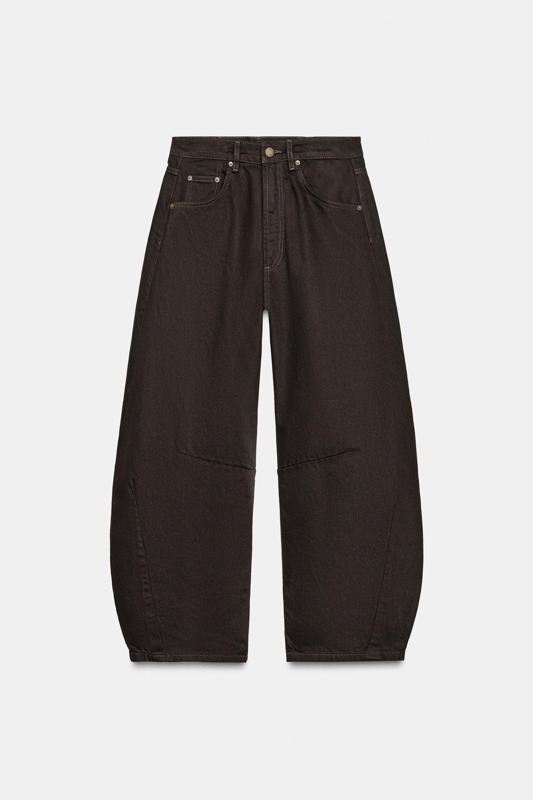 Mid-Waist Balloon Jeans
