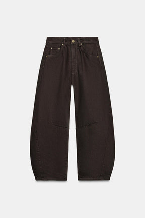Mid-Waist Balloon Jeans