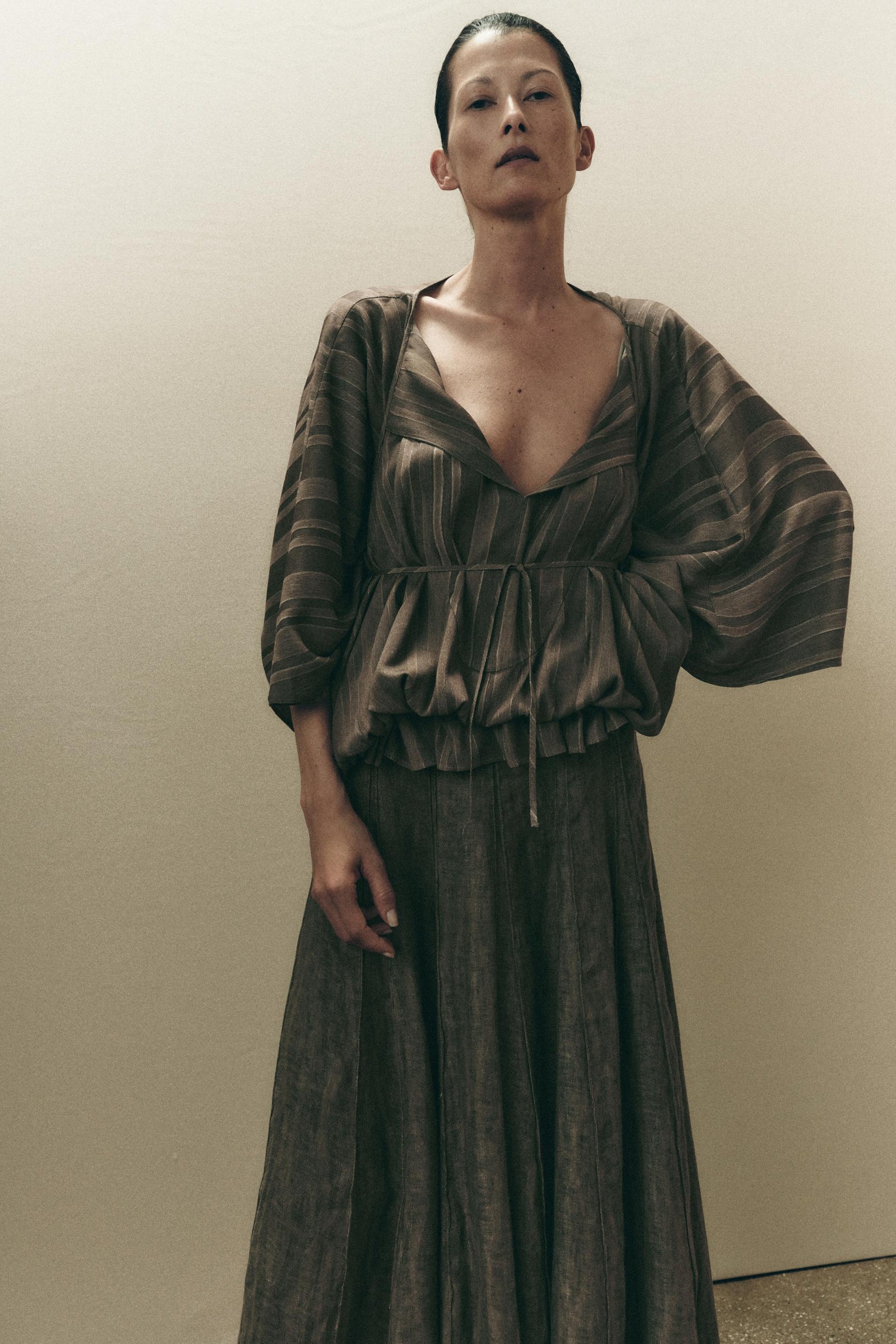 Volume Jacquard Top
