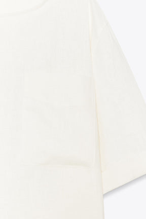 Linen Short Sleeve Top