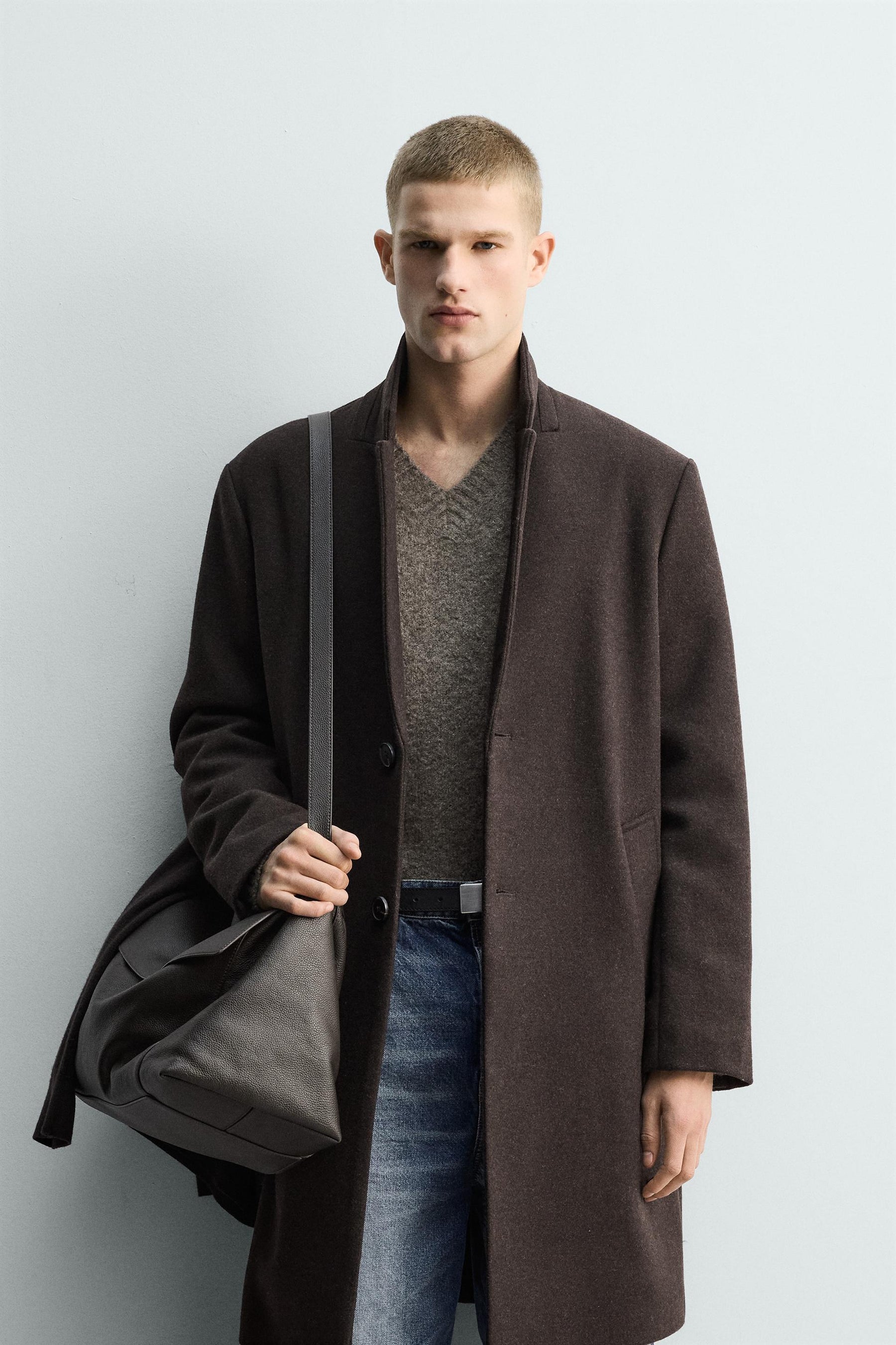REGULAR FIT COAT WITH WOOL - Image 2
