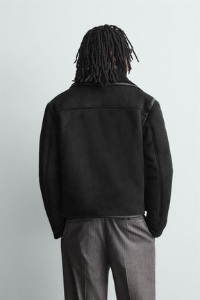 DOUBLE-FACED FAUX SUEDE JACKET - Image 3
