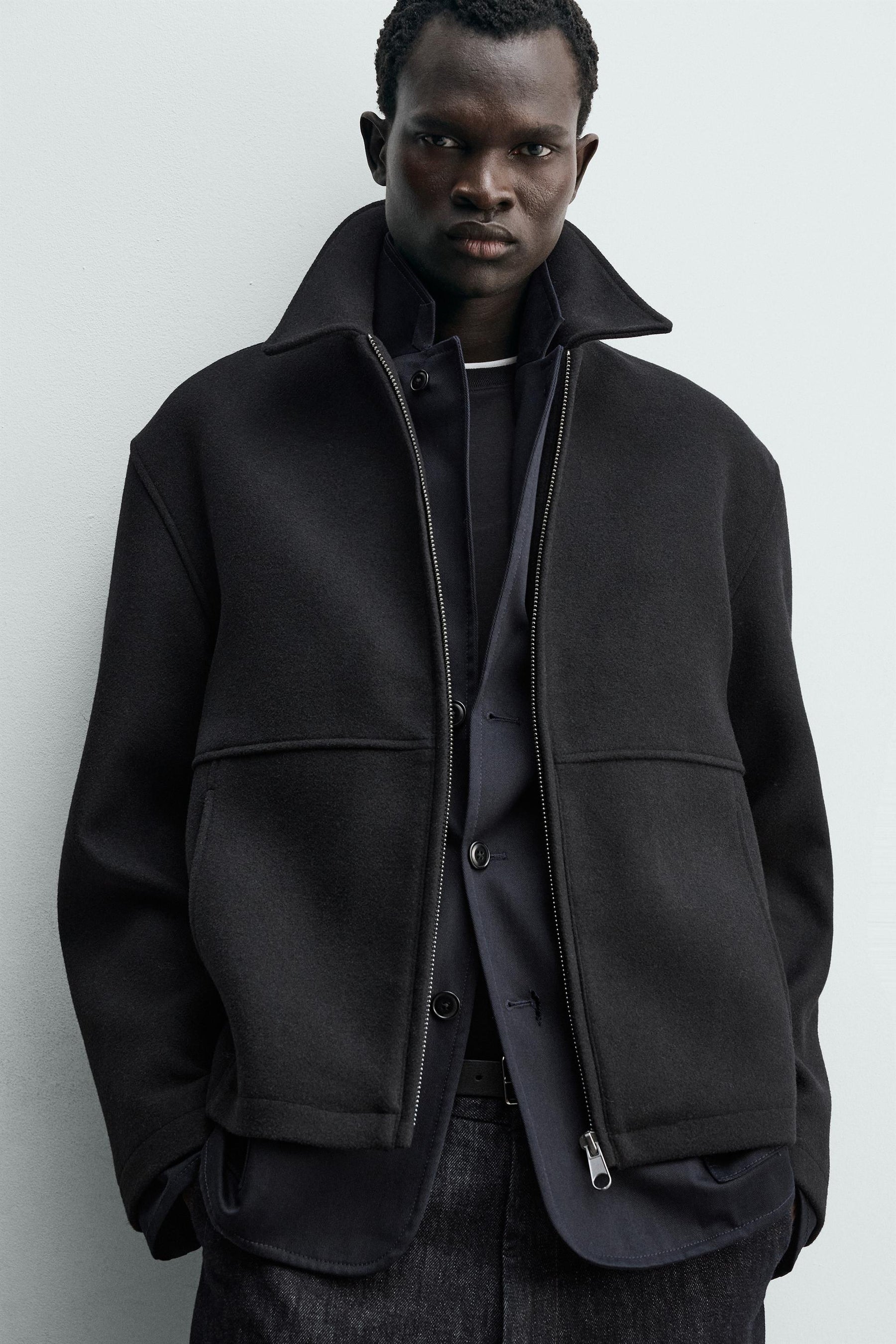 Herringbone Zip Jacket