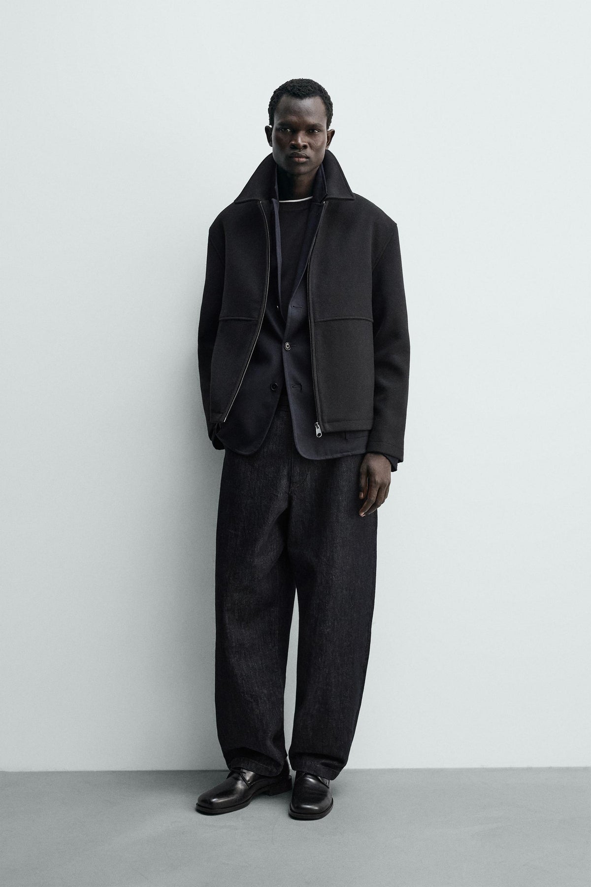 Herringbone Zip Jacket