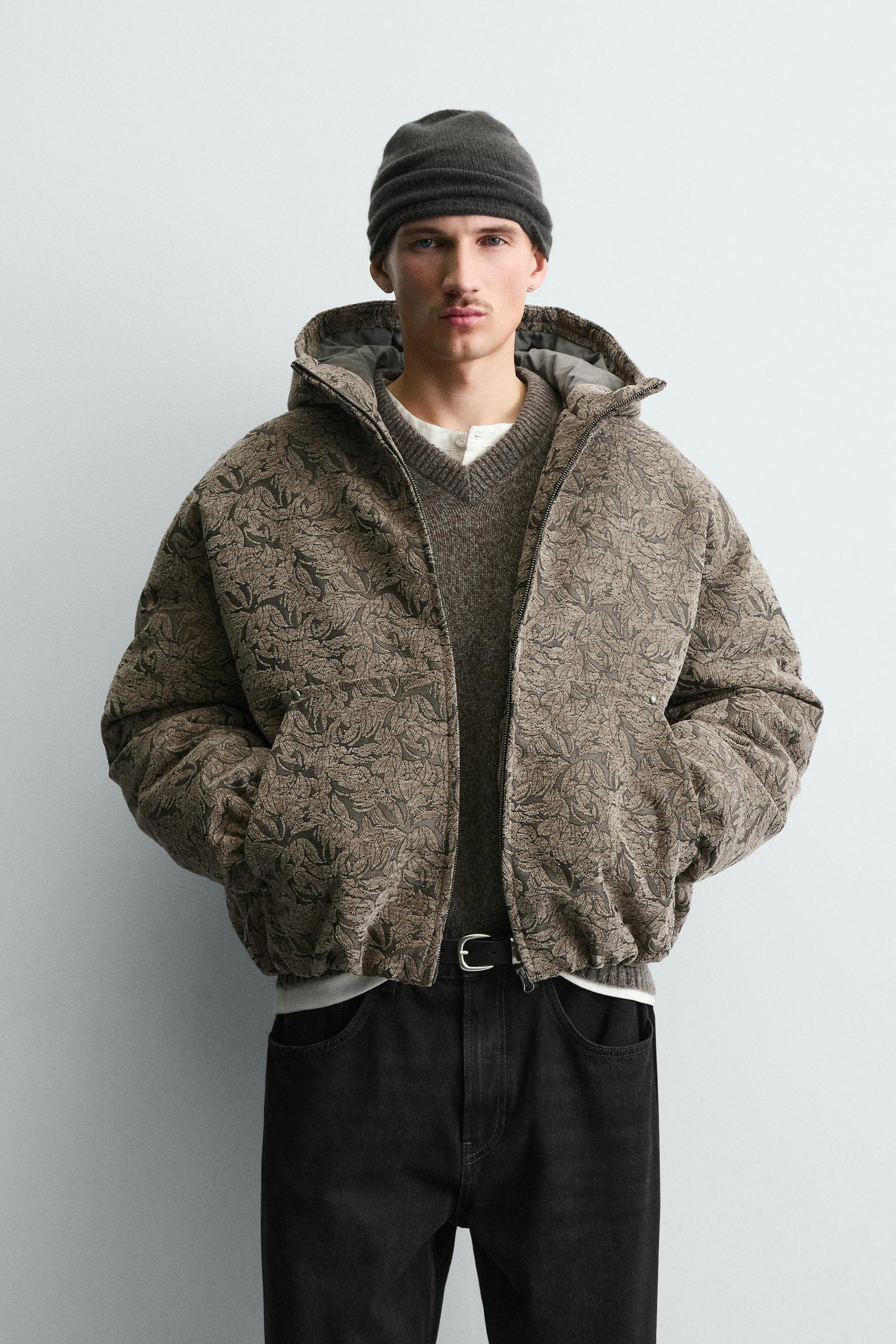 JACQUARD PUFFER JACKET - Image 2