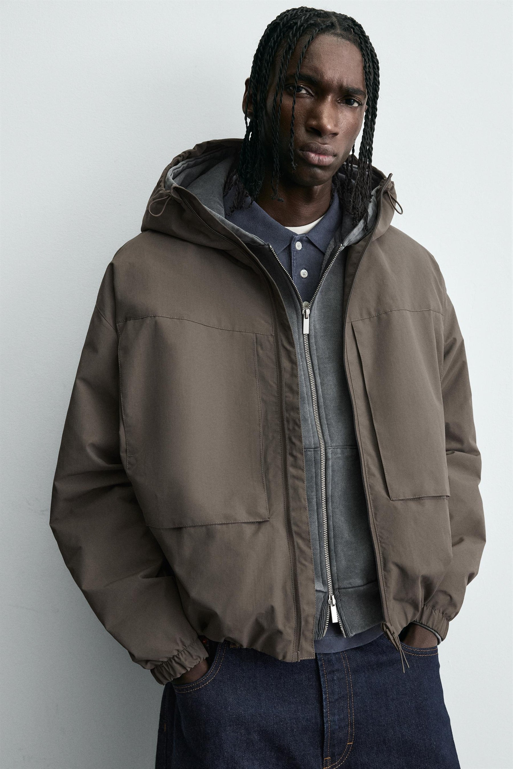 WATER-REPELLENT TECHNICAL JACKET WITH FLEECE - Image 5