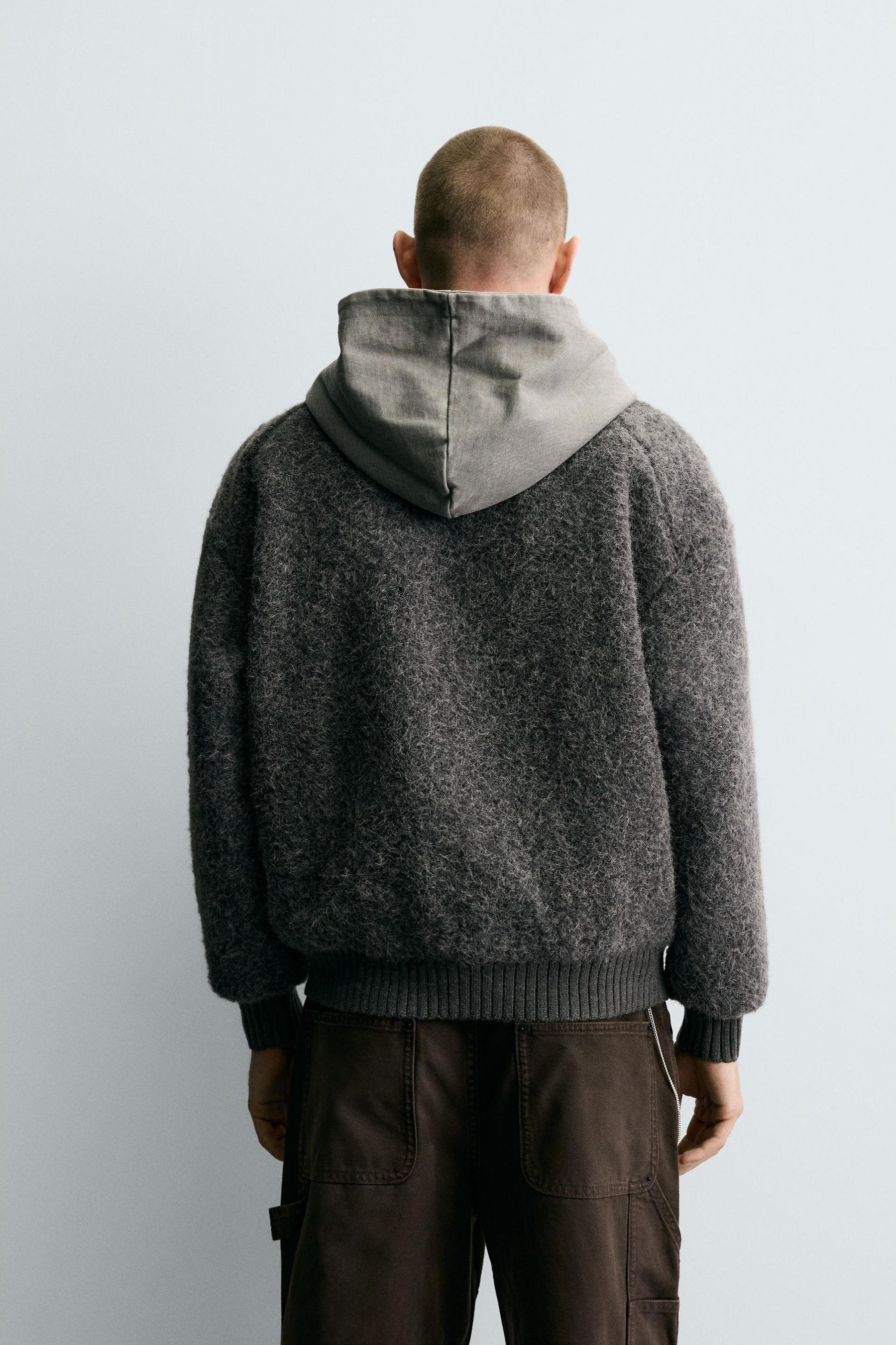 TEXTURED CARDIGAN WITH POCKETS - Image 3