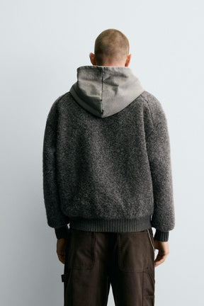 TEXTURED CARDIGAN WITH POCKETS - Image 3
