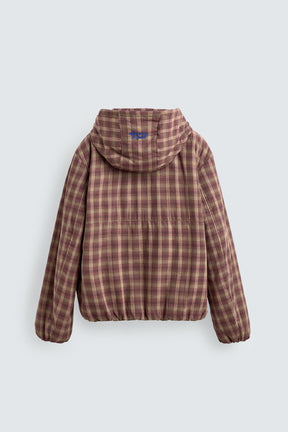 Plaid Hooded Jacket