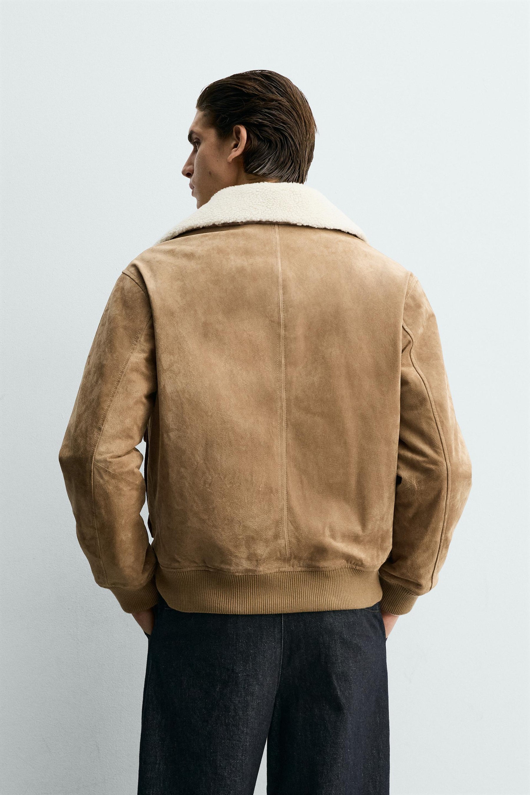 Suede Shearling Jacket