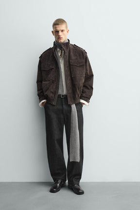 LEATHER SUEDE JACKET - Image 1