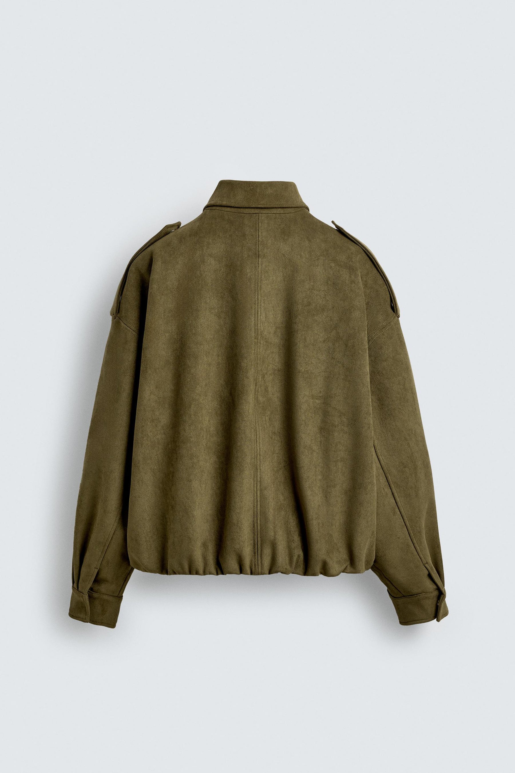 Faux Suede Cropped Jacket