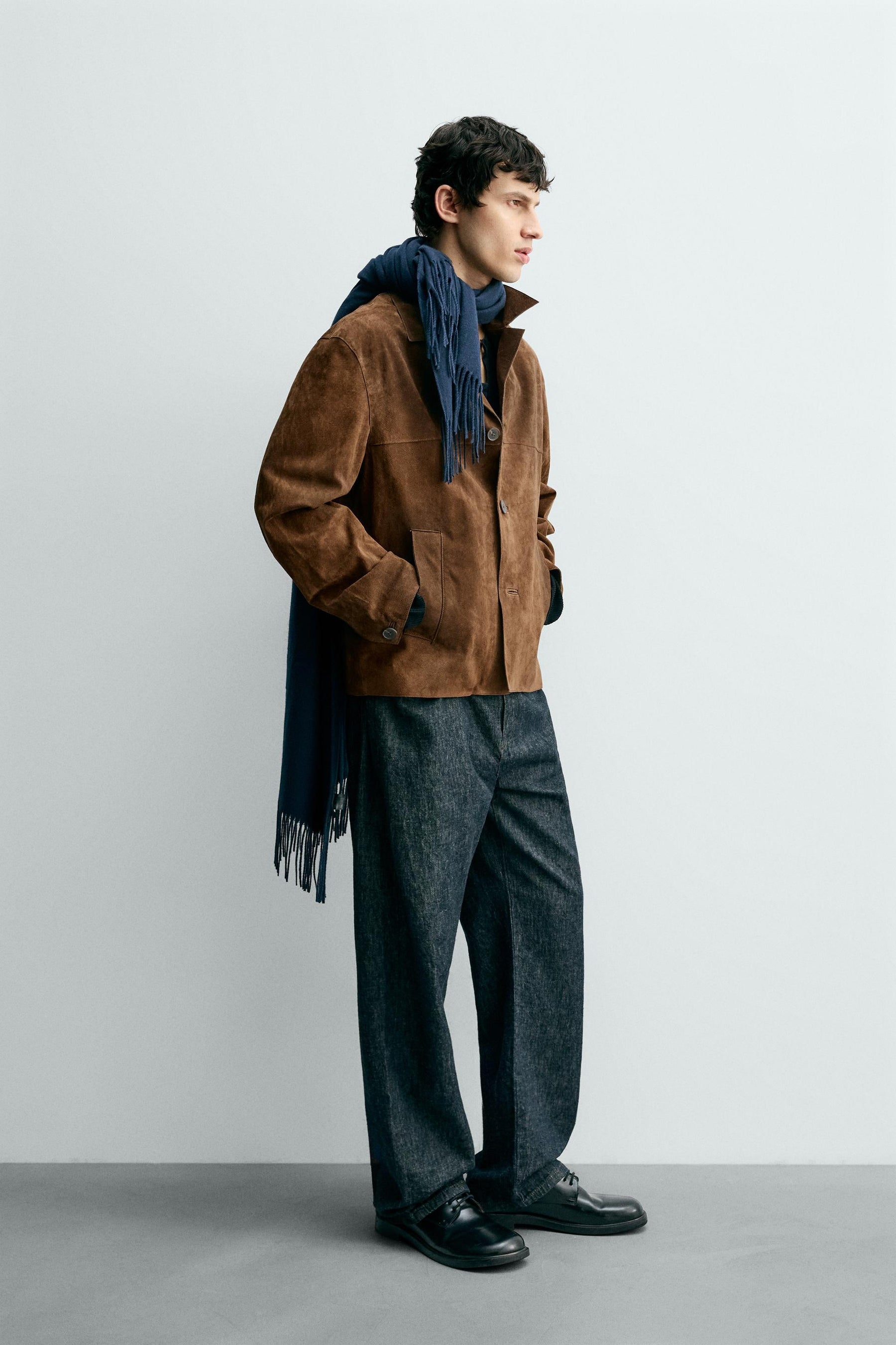 Wildleder-Overshirt-Jacke