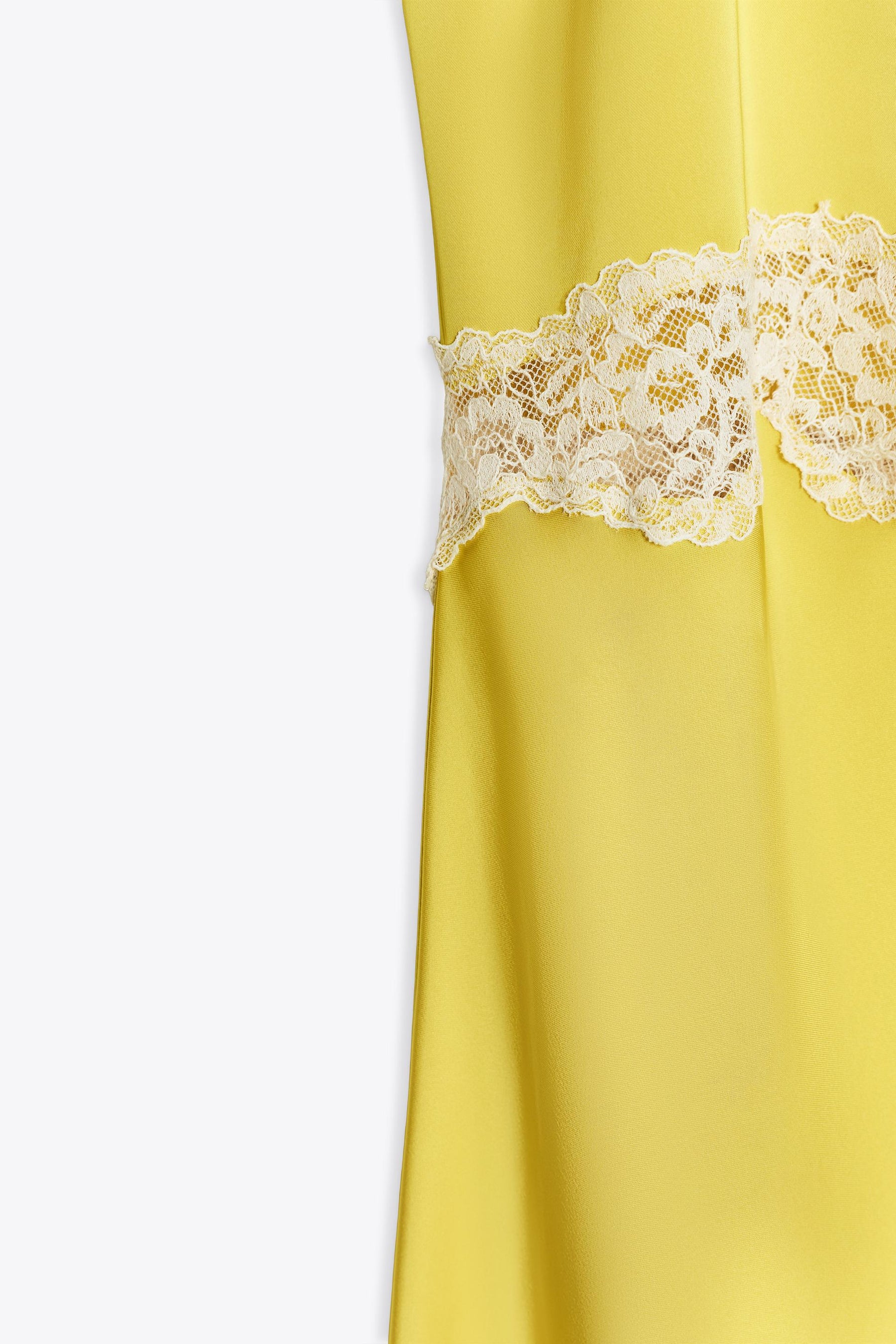 Lace-Trim Midi Dress