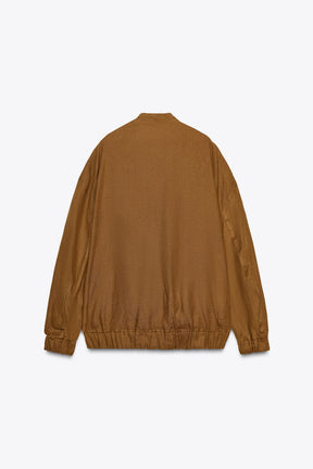 OVERSIZE LINEN JACKET ZW COLLECTION - Image 4