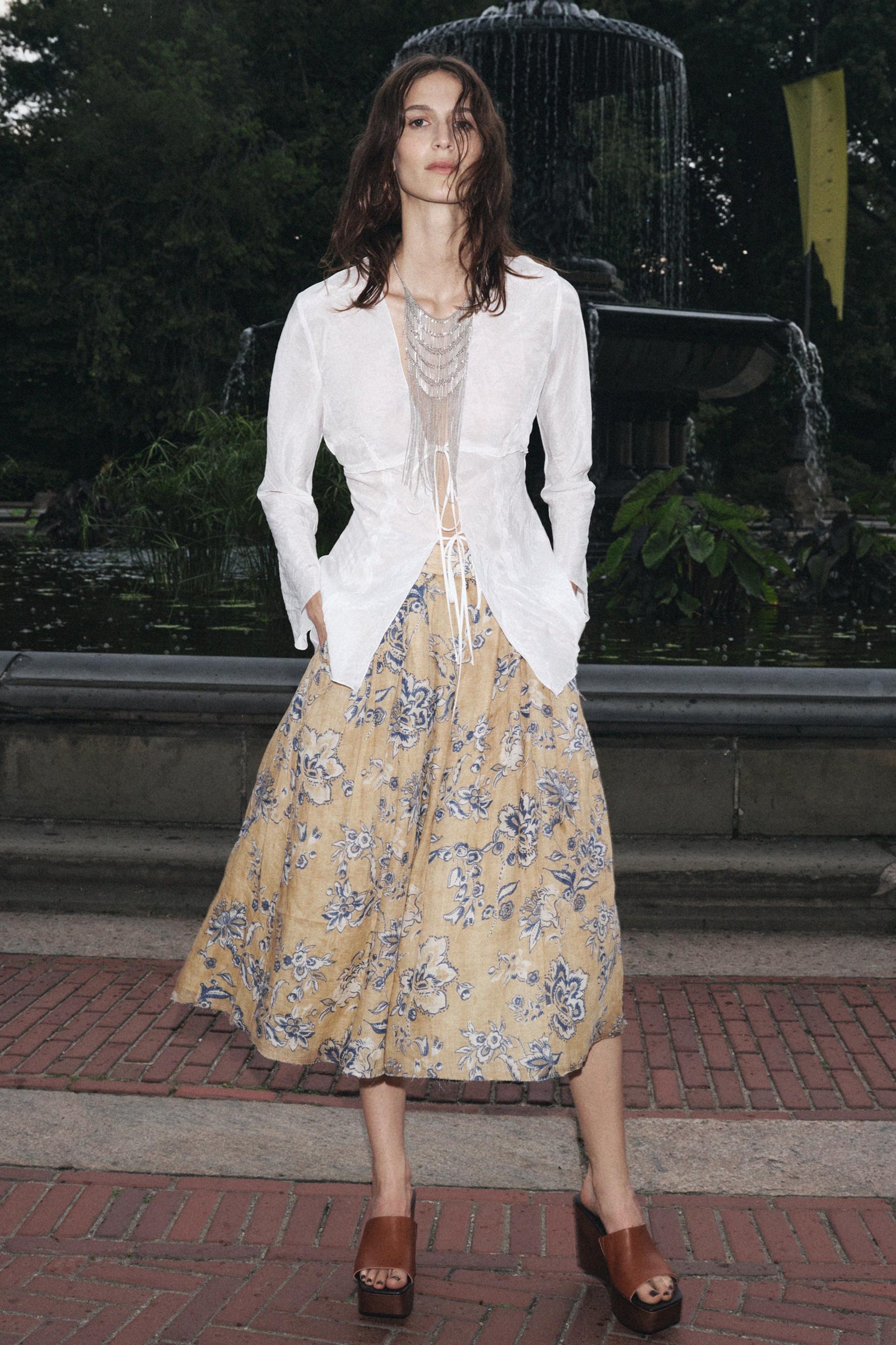 Floral Print Skirt
