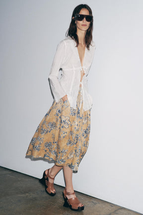 Floral Print Skirt