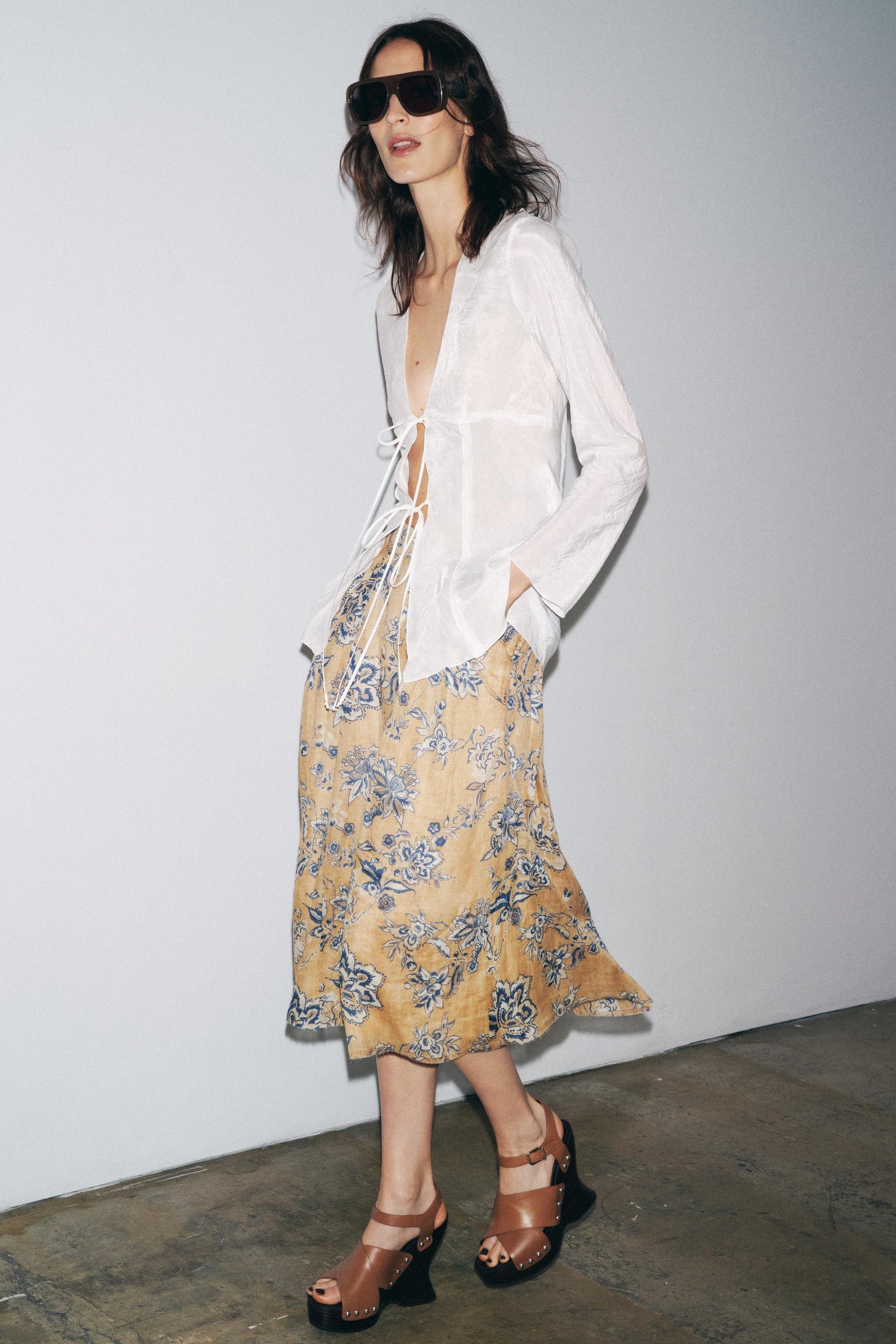 Floral Print Skirt