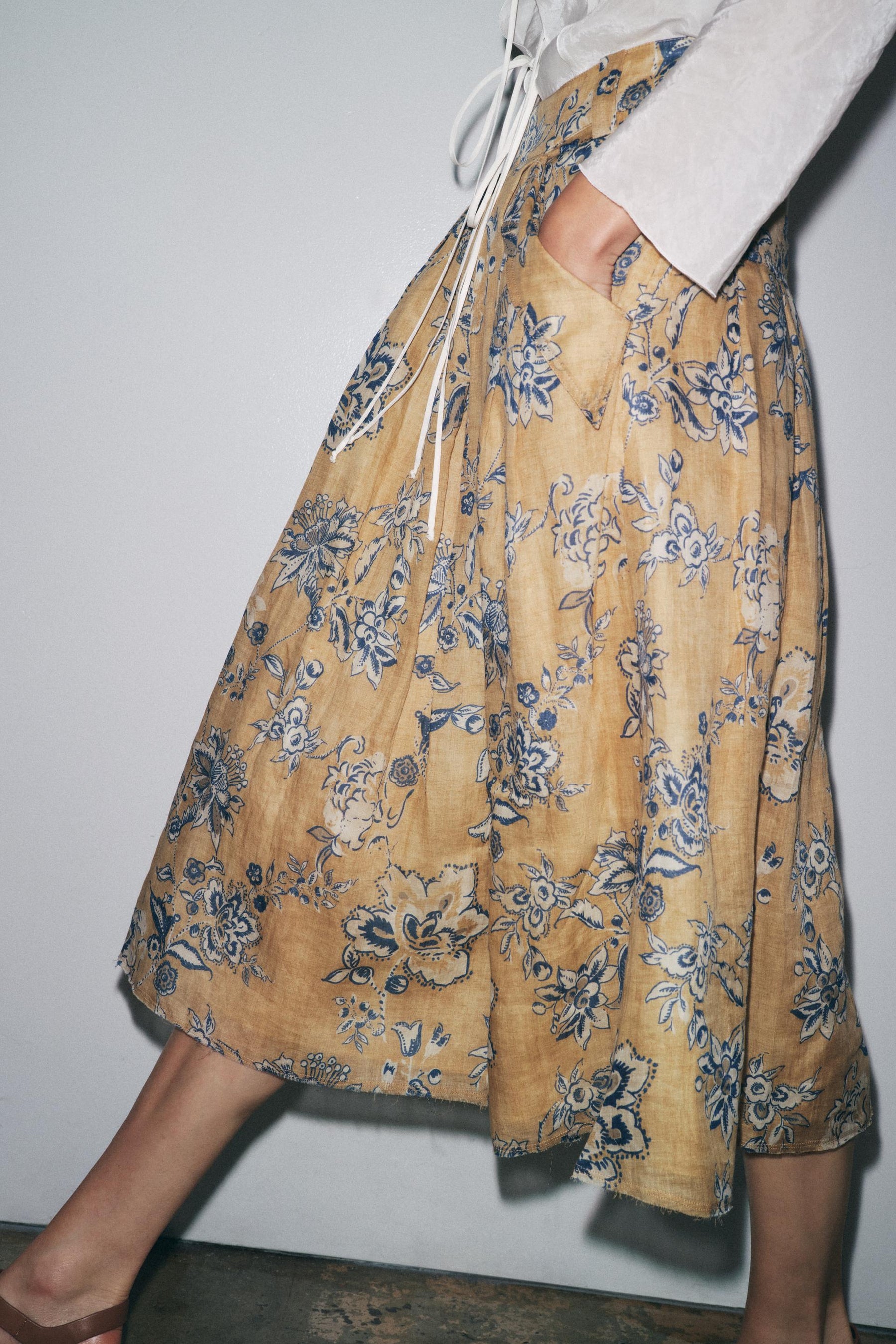Floral Print Skirt
