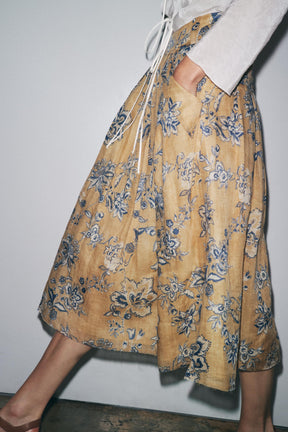 Floral Print Skirt