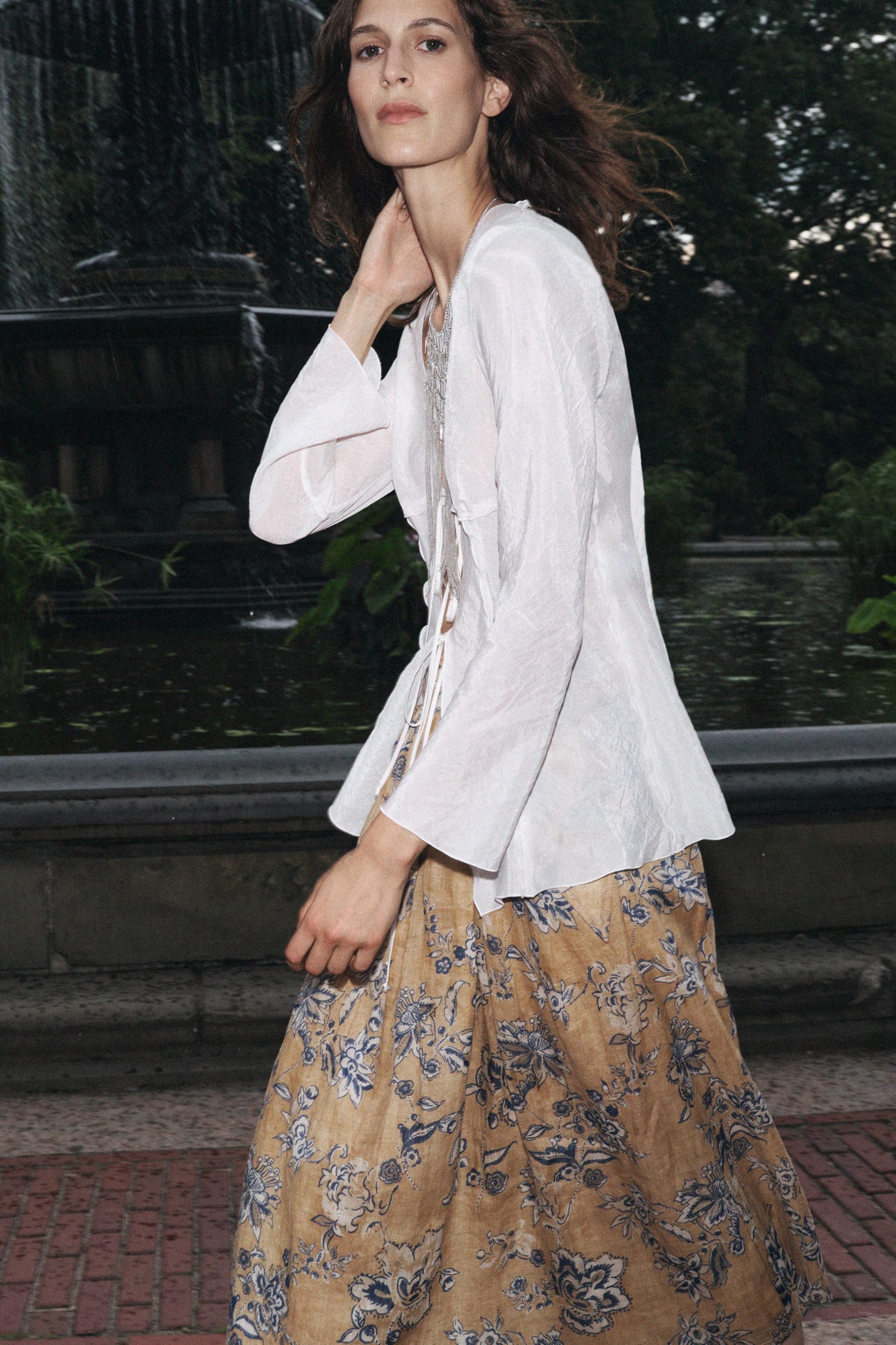 Floral Print Skirt