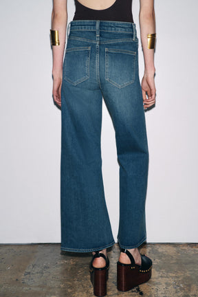 Wide-Leg High-Waist Jeans