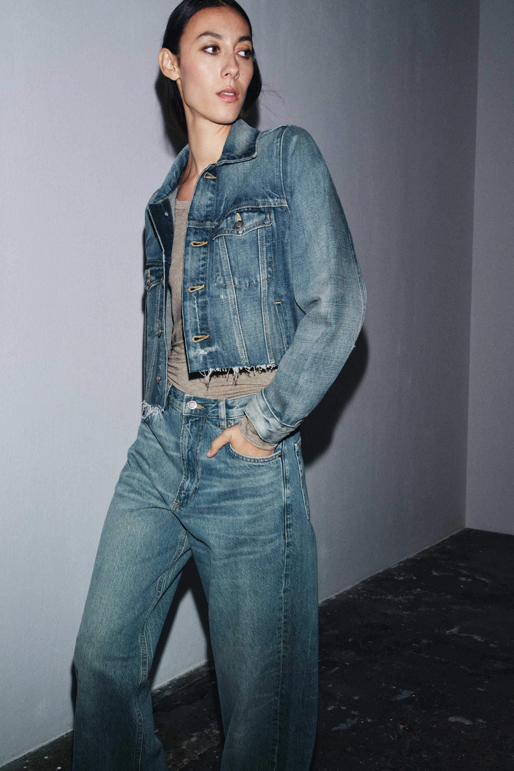Cropped Denim Jacket