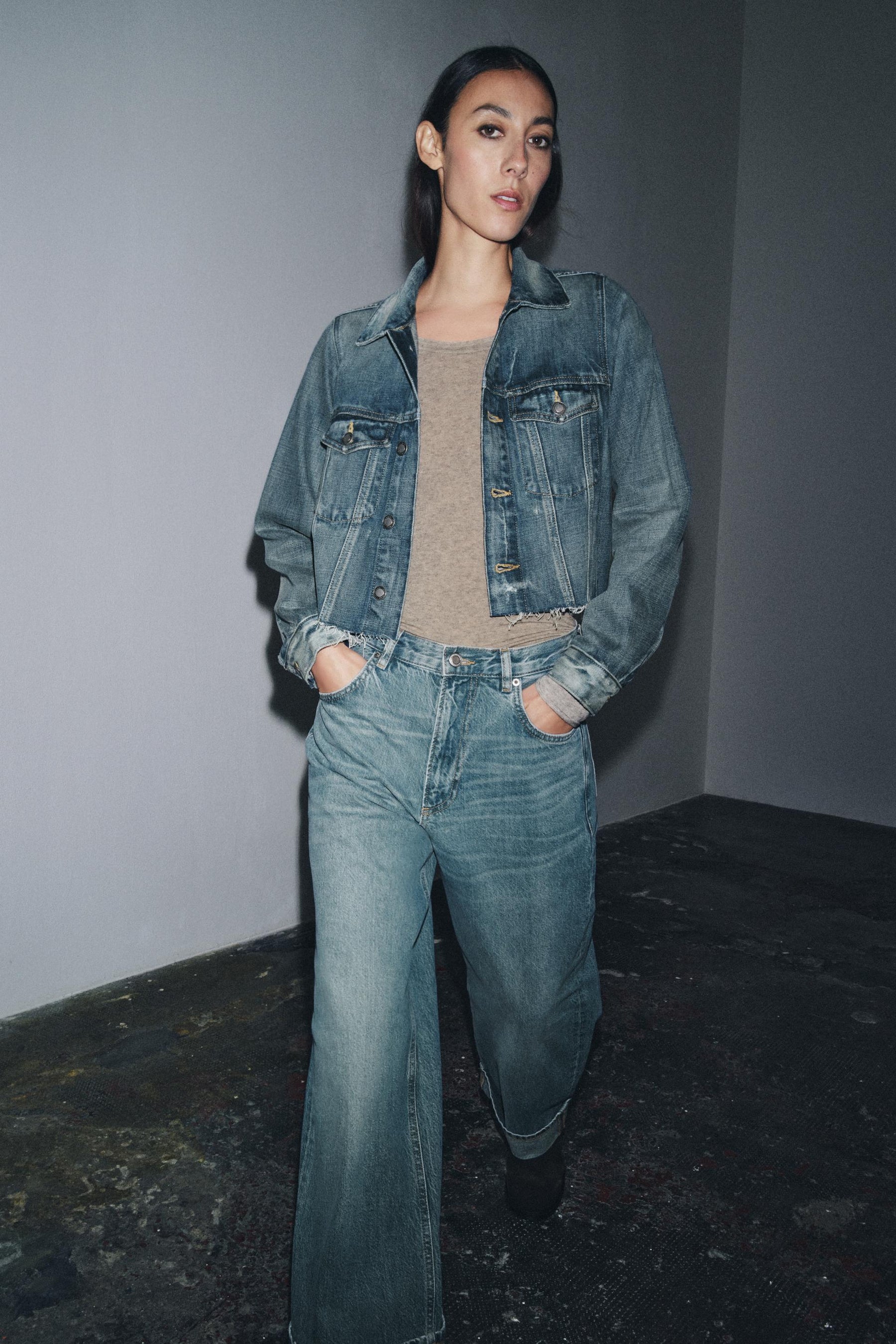 Cropped Denim Jacket