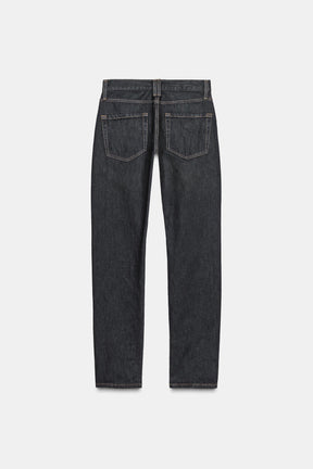 Full-Length Mid-Waist Jeans