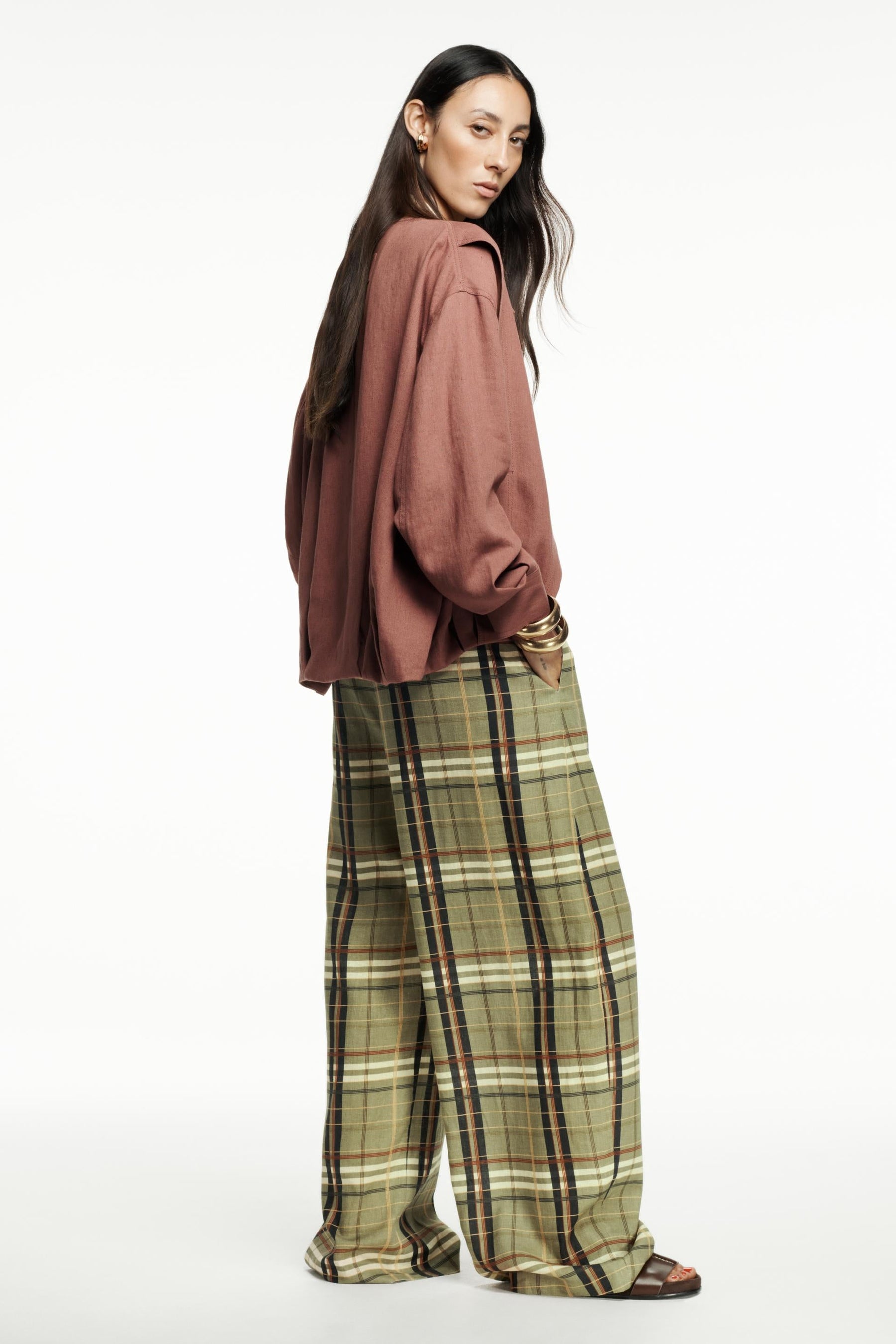 Linen Blend Bomber Jacket