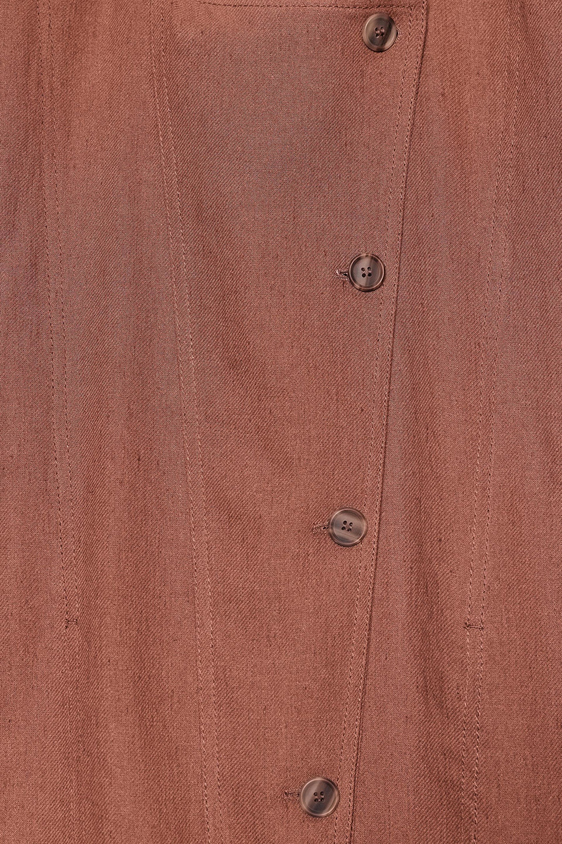 Linen Blend Bomber Jacket