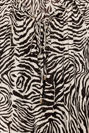 Animal Print Belted Dress