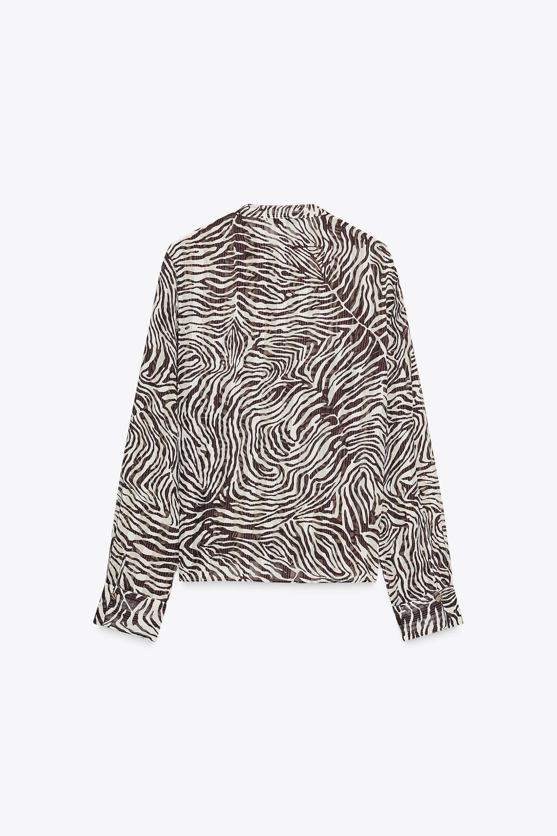 Bluse mit Tiermuster