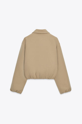 PUFF-SLEEVE BOMBER JACKET - Image 6