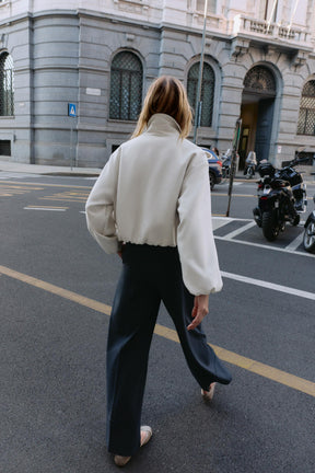 PUFF-SLEEVE BOMBER JACKET - Image 3