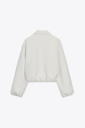 PUFF-SLEEVE BOMBER JACKET - Image 6