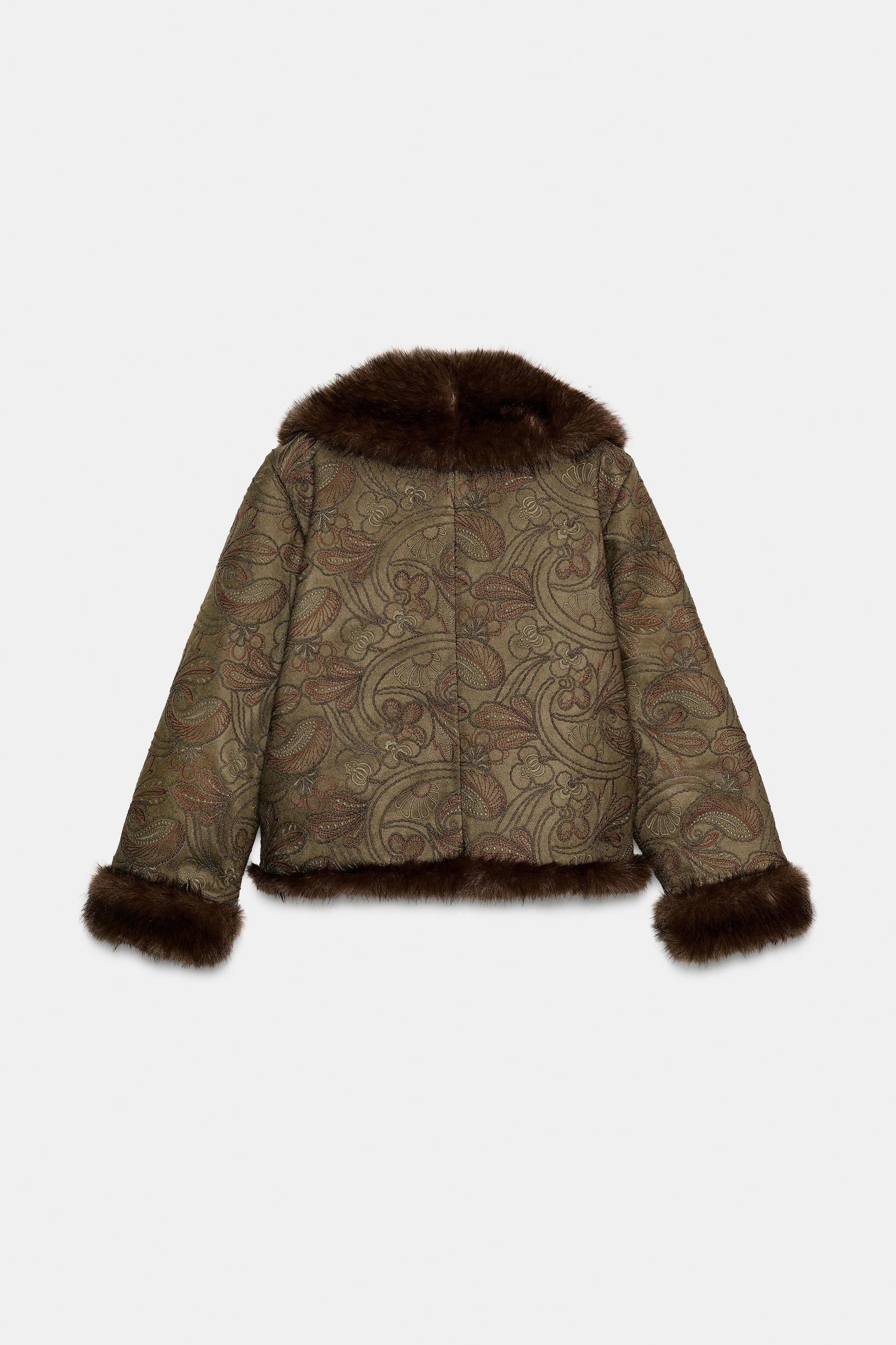 Bestickte, doppelseitige Jacke