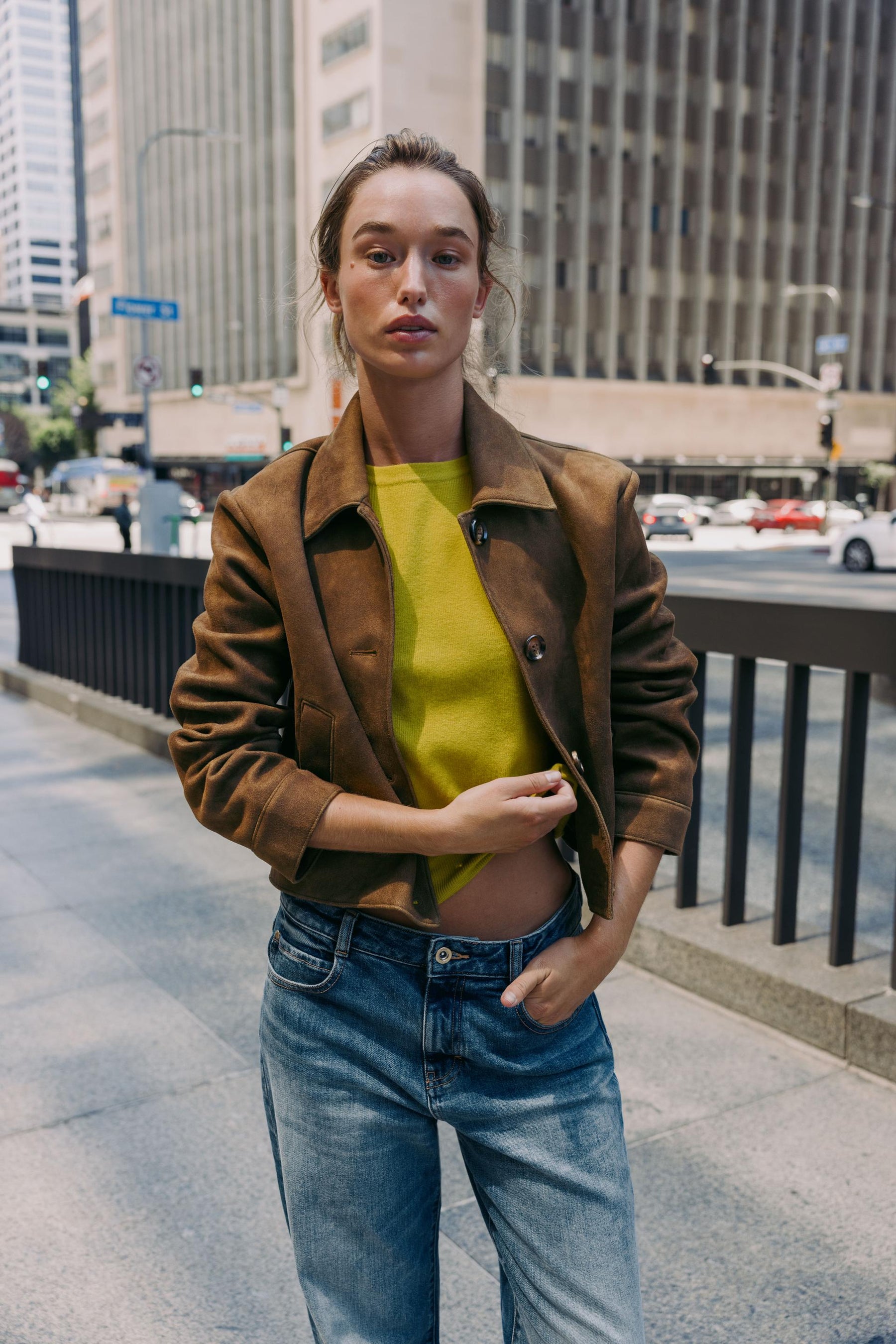 FAUX SUEDE JACKET - Image 1