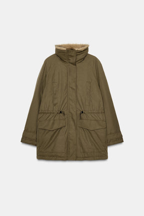 PARKA WITH FAUX FUR LINING - Image 8