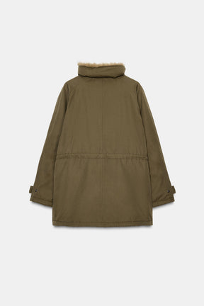 PARKA WITH FAUX FUR LINING - Image 9