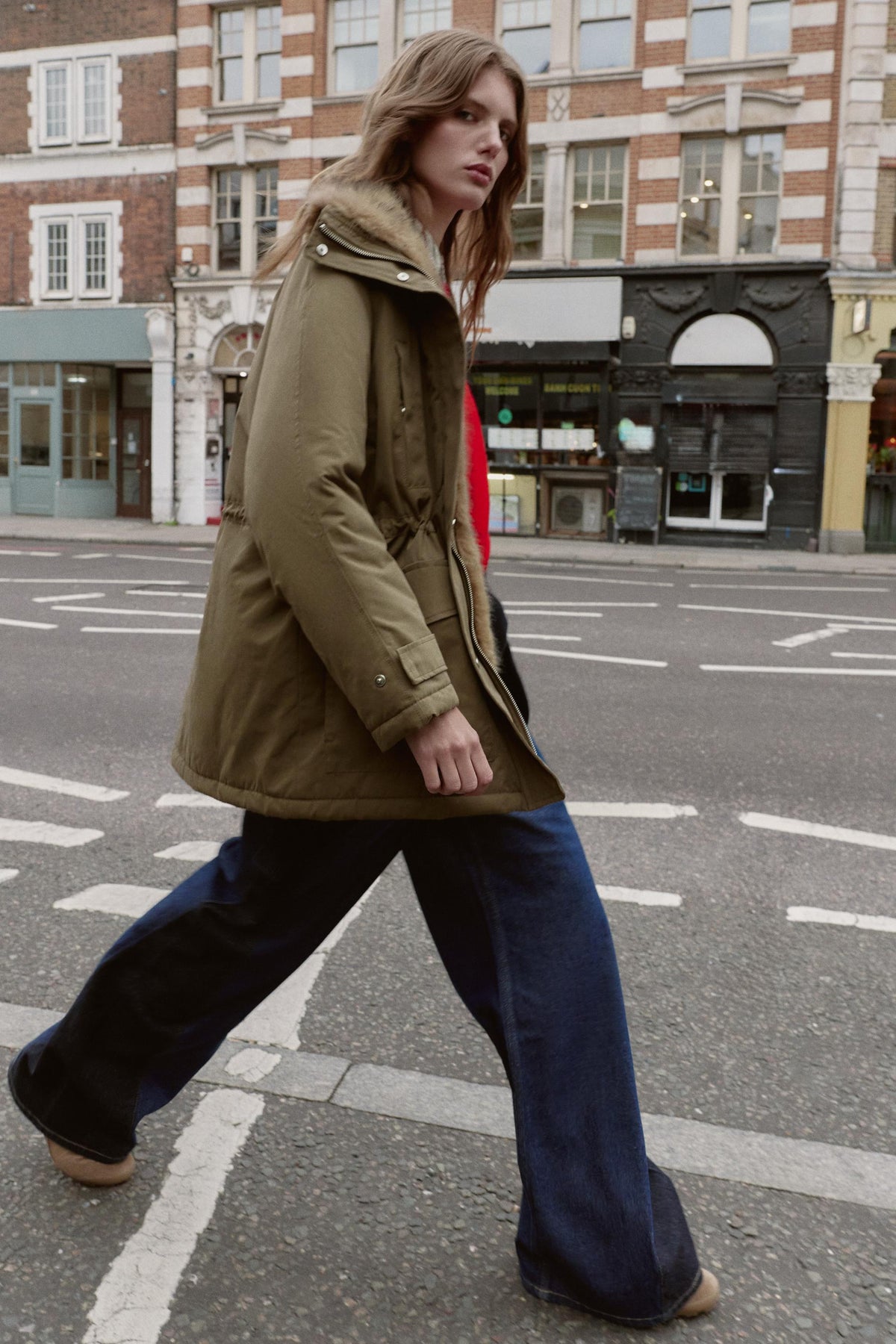 PARKA WITH FAUX FUR LINING - Image 1