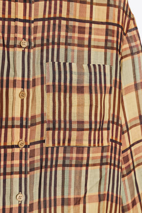 Ramie Check Shirt