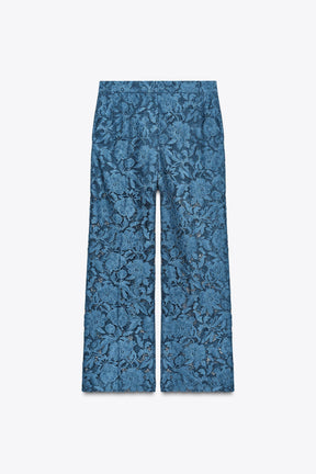 CROPPED LACE TROUSERS
