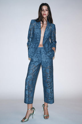 CROPPED LACE TROUSERS